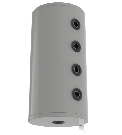 Buffer tank for heat pump installations